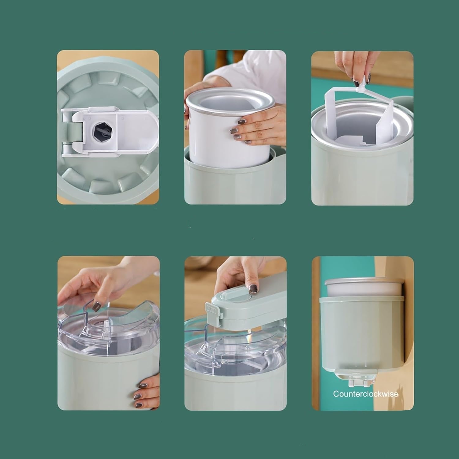 🍦 Machine à Glace à l’Italienne Automatique | 1L – Compacte, Rapide, Facile à Nettoyer