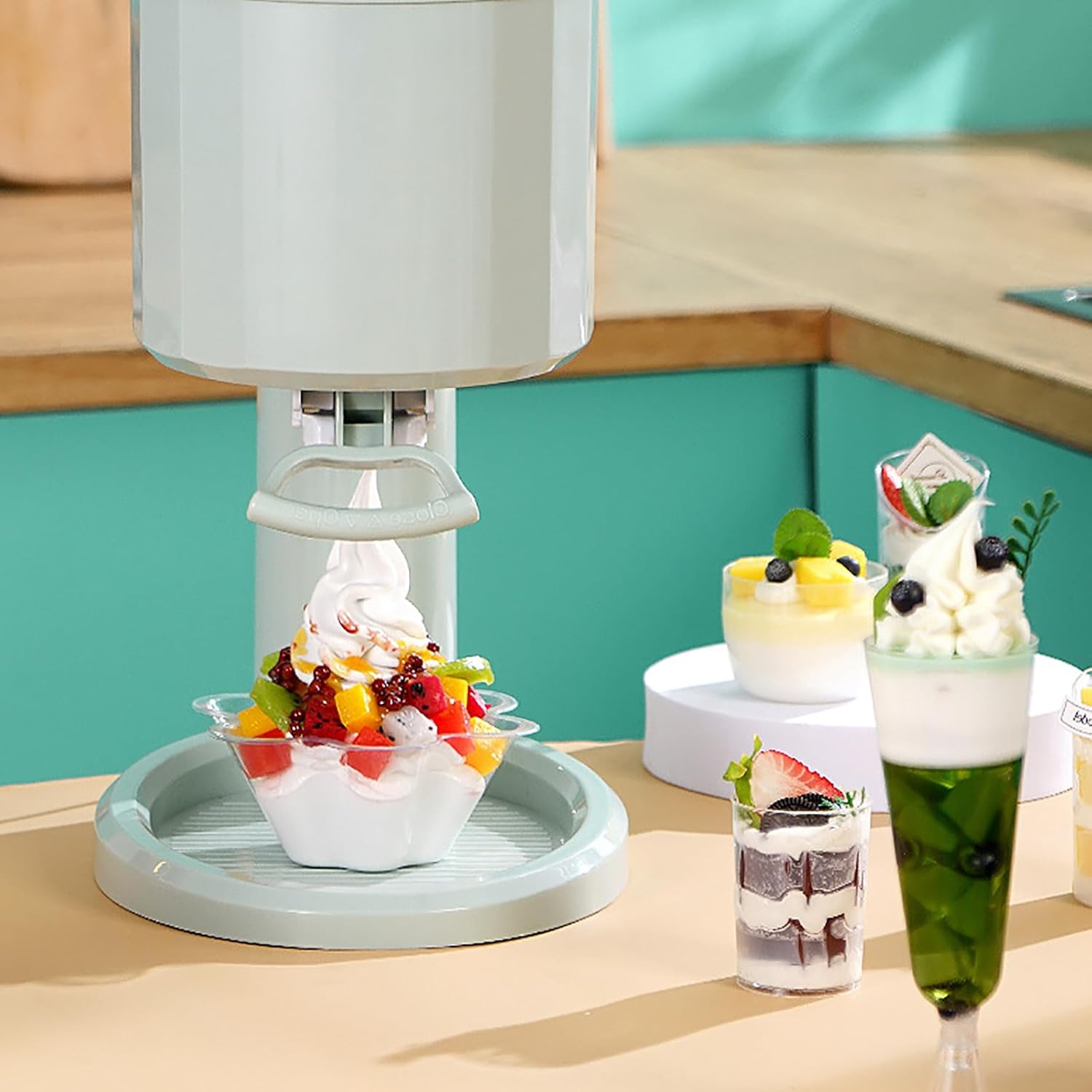 🍦 Machine à Glace à l’Italienne Automatique | 1L – Compacte, Rapide, Facile à Nettoyer