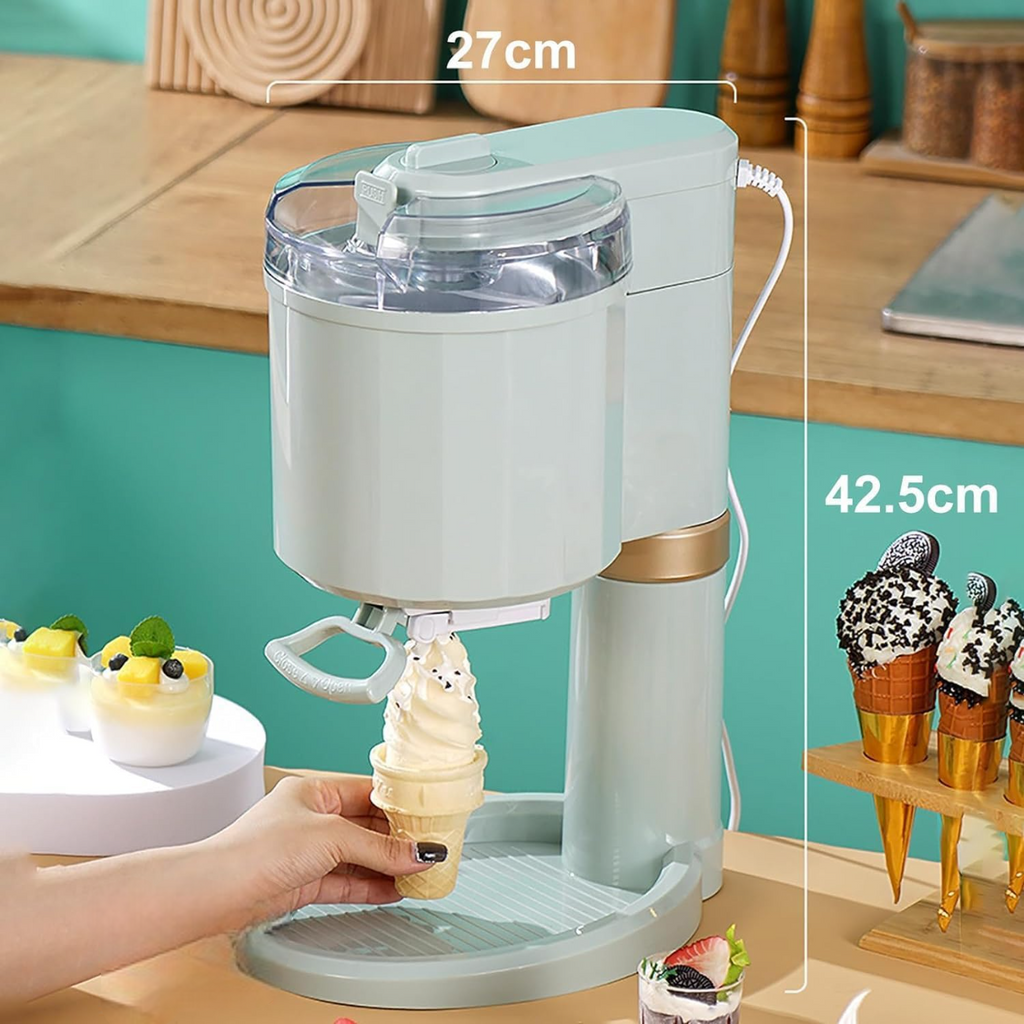 🍦 Machine à Glace à l’Italienne Automatique | 1L – Compacte, Rapide, Facile à Nettoyer
