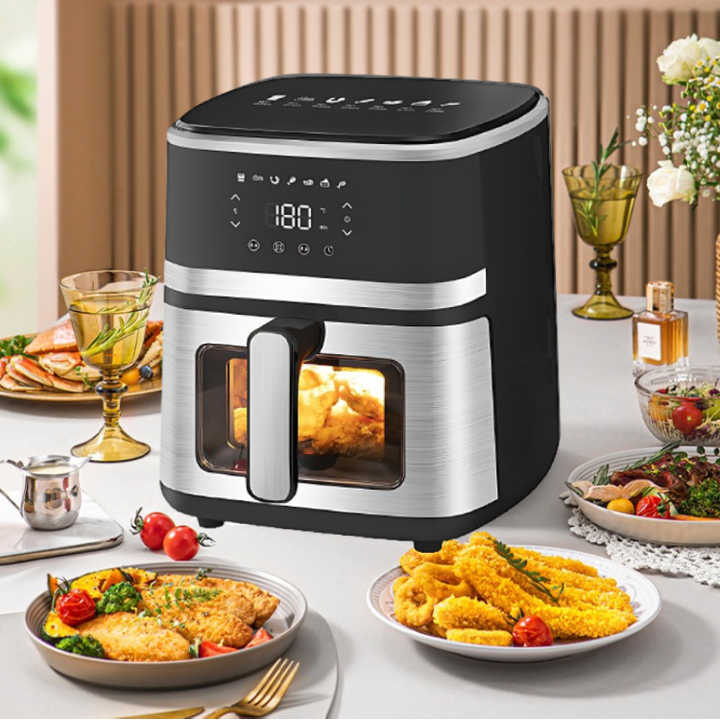 🍟 Friteuse à Air Intelligente 8L – Écran Tactile LED & 7 Menus Automatiques | Cuisson Saine & Croustillante en 1 Clic !