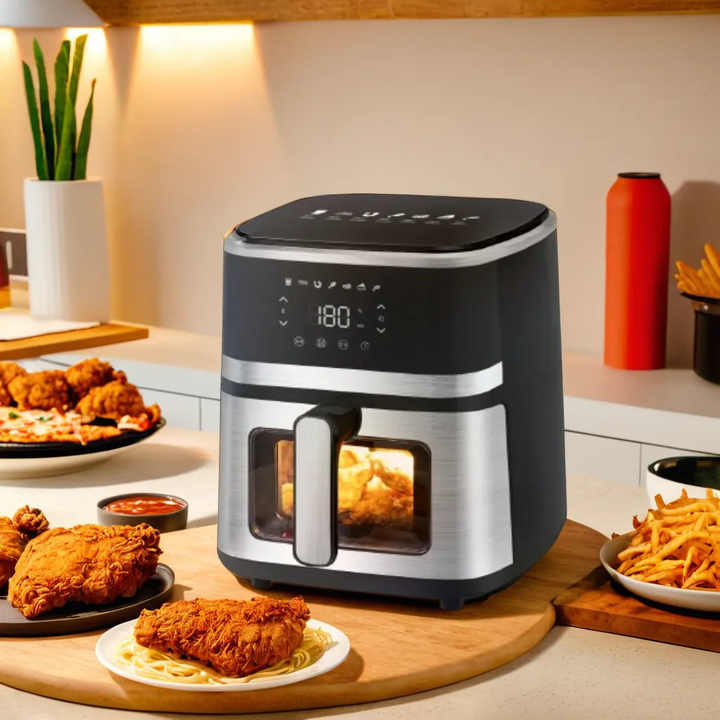 🍟 Friteuse à Air Intelligente 8L – Écran Tactile LED & 7 Menus Automatiques | Cuisson Saine & Croustillante en 1 Clic !