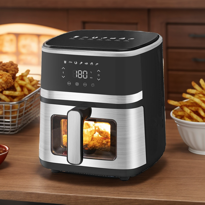 🍟 Friteuse à Air Intelligente 8L – Écran Tactile LED & 7 Menus Automatiques | Cuisson Saine & Croustillante en 1 Clic !