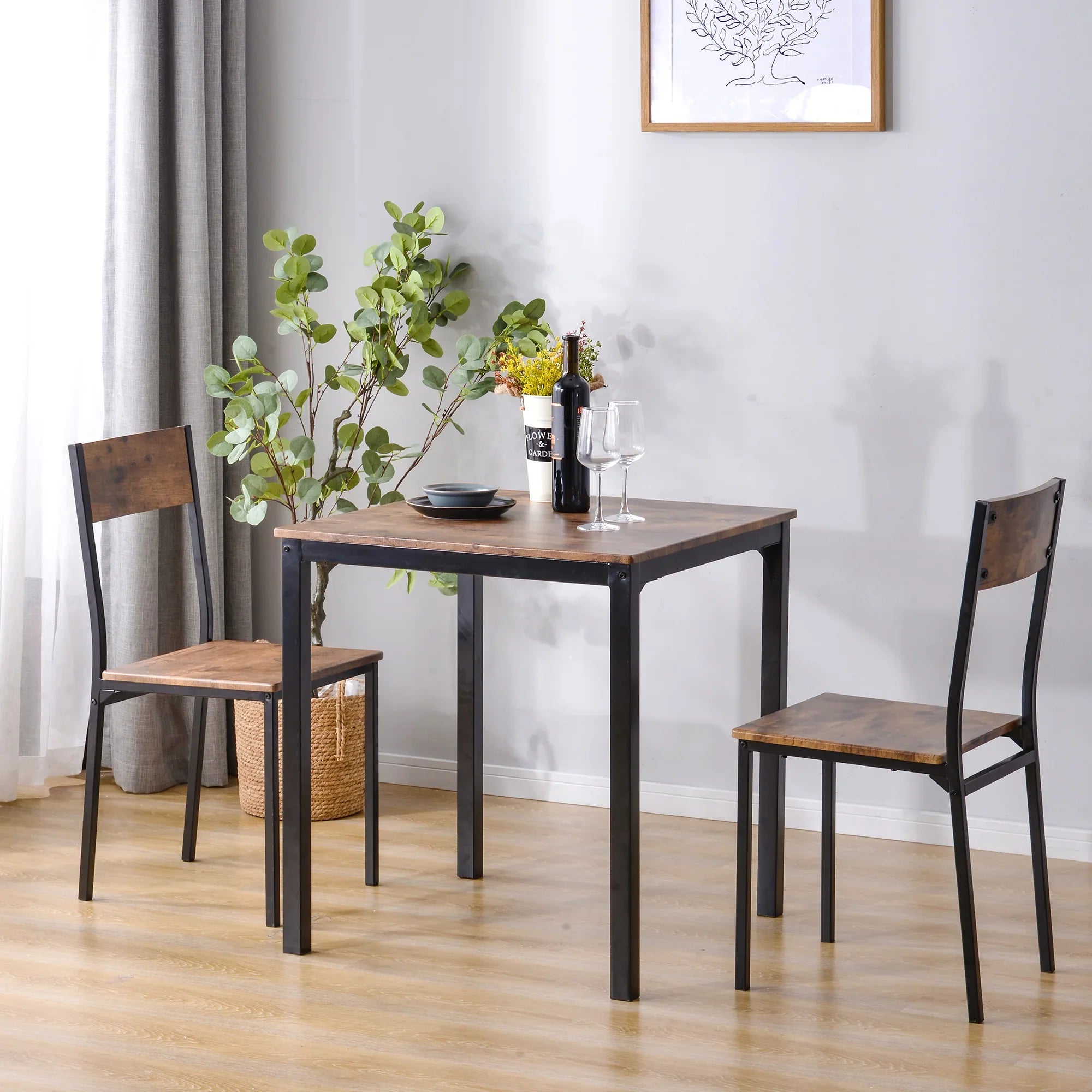 Small dining table with 2 chairs