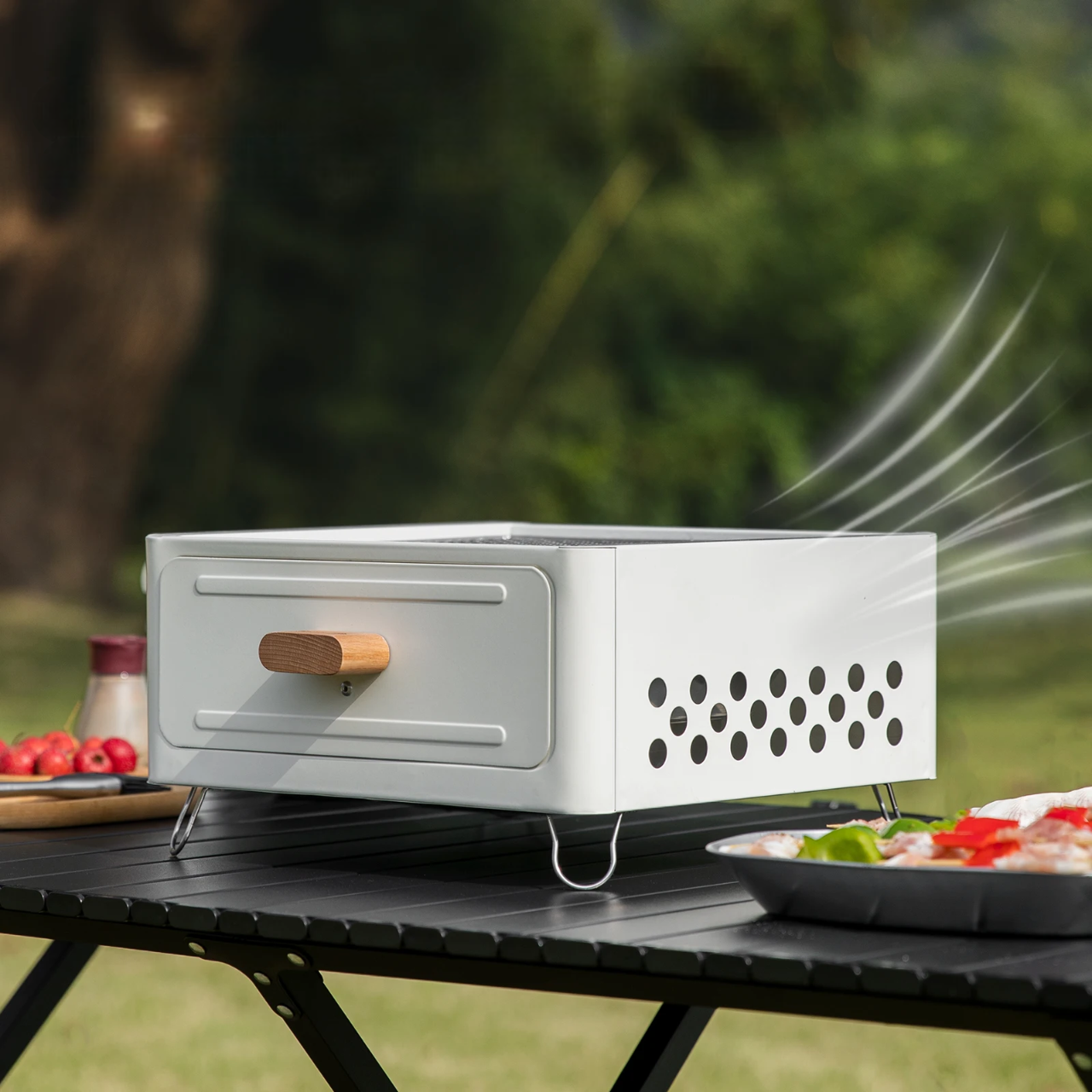 🍢 Mini Barbecue à Charbon Multifonction Portable en Métal