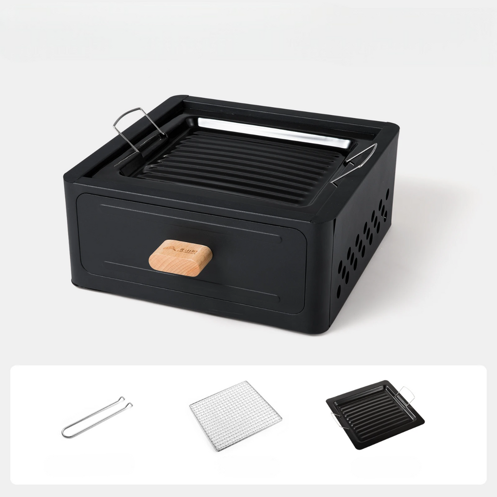 🍢 Mini Barbecue à Charbon Multifonction Portable en Métal
