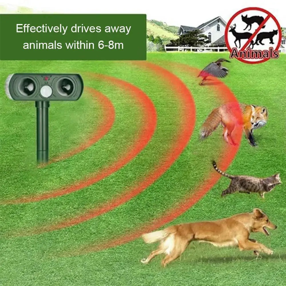 Solar Ultrasonic Animal Repeller