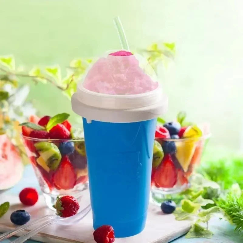 Quick-Freeze Slushy Maker Cup – 350ml DIY Smoothie & Milkshake Squeeze Cup | BPA-Free Silicone | Fun Summer Gift for Kids & Teens 🇨🇦