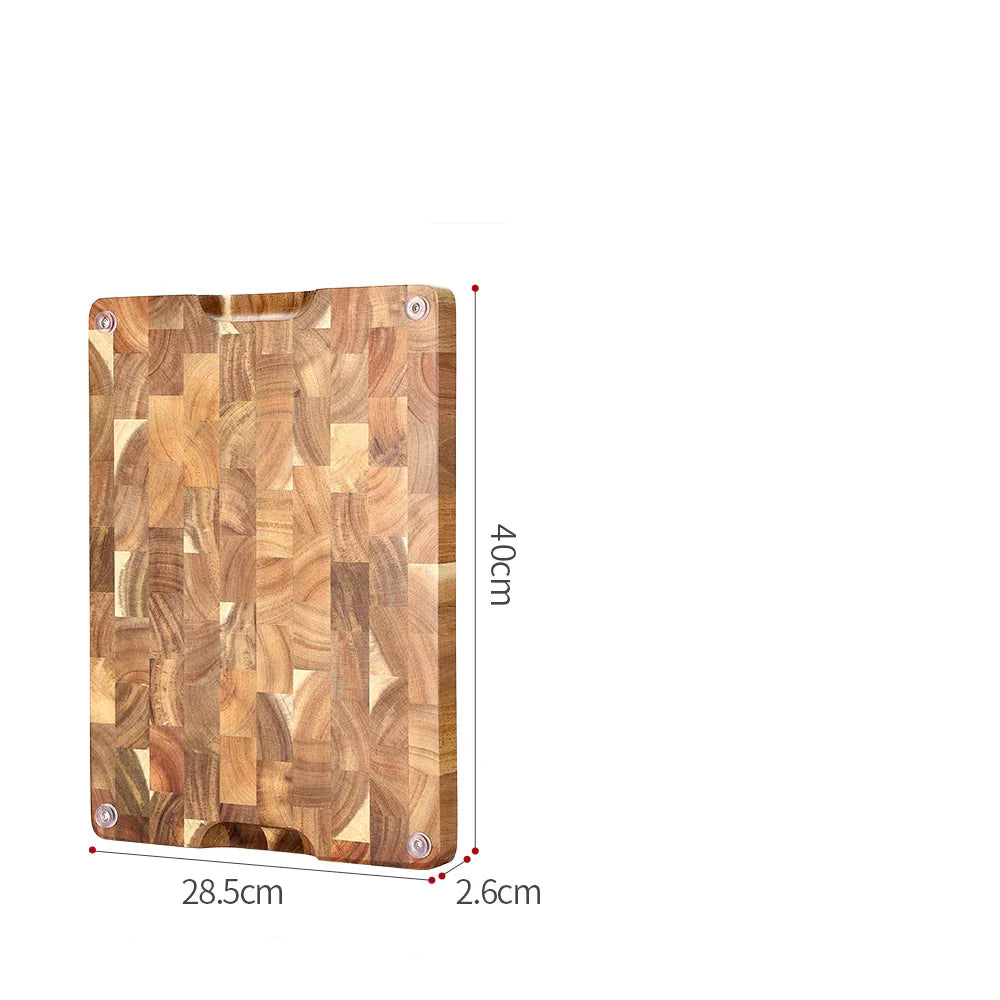 Planche à découper en bois à double face