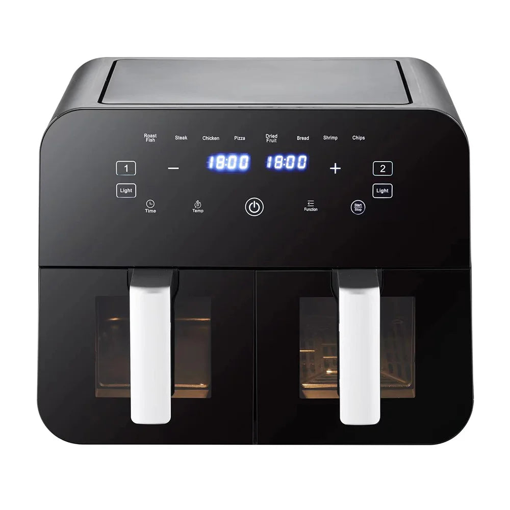 Friteuse à air à double bacs avec écran tactile | 4,5L