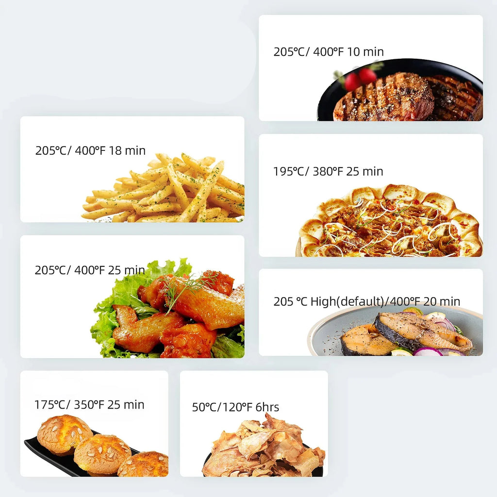 Friteuse à air tactile 8 en 1 | 6L