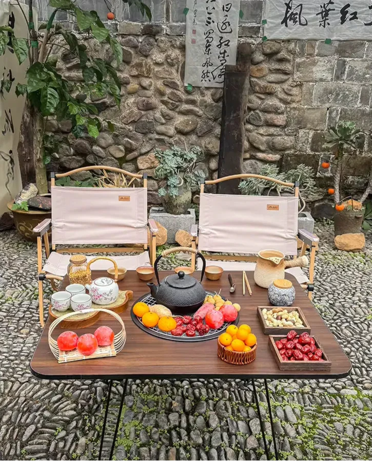 🍽️ Table Pliante Portable avec Barbecue Intégré | 80 x 60 x 47 cm
