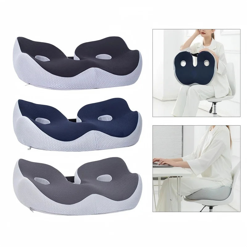 Adjustable Memory Foam Sit Bone Relief Seat Cushion