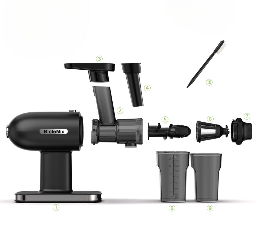 Extracteur de Jus à Rotation Lente Silencieux – Jus Sains et Pleins de Nutriments