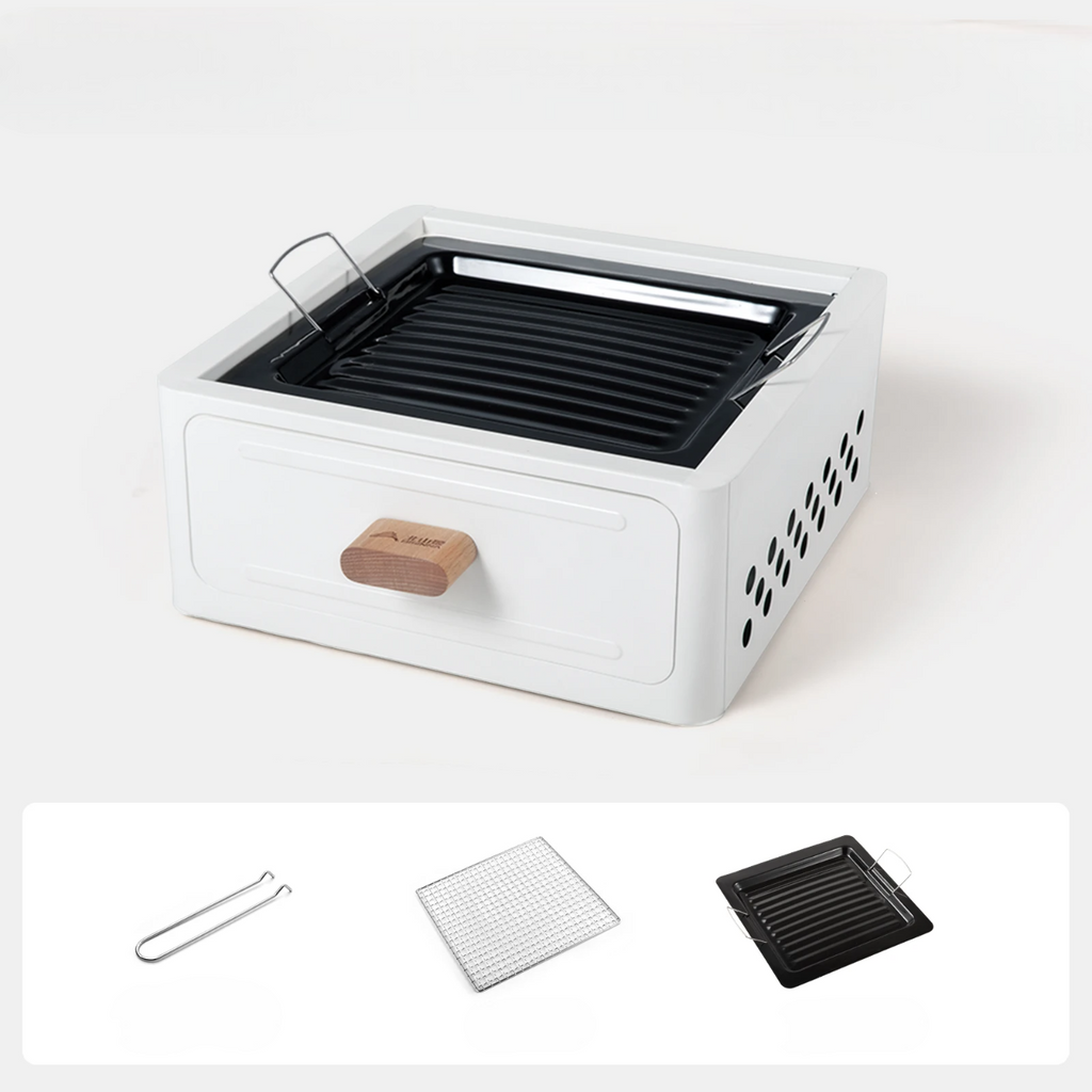 🍢 Mini Barbecue à Charbon Multifonction Portable en Métal