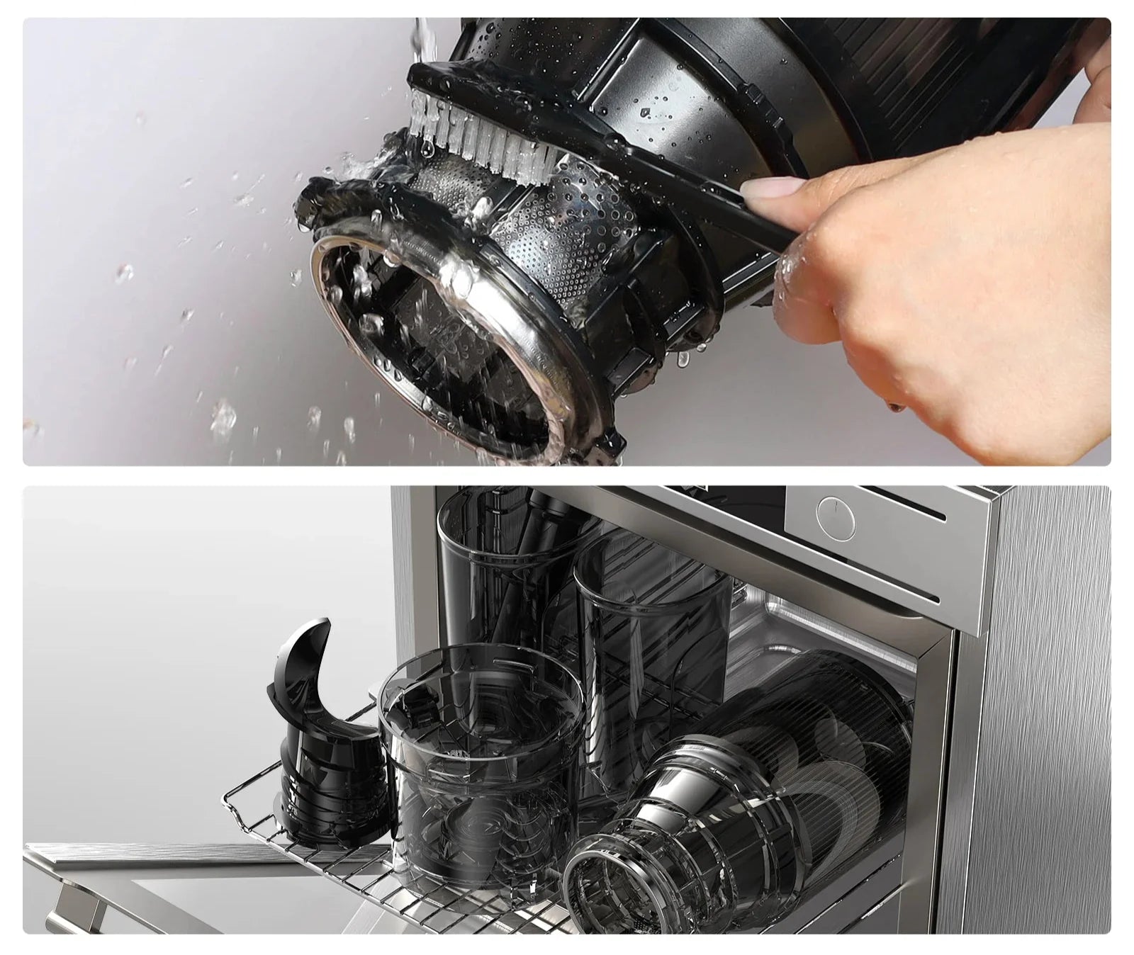 Extracteur de Jus XL à Froid à Rotation Lente – 130mm Largeur | Jus Pur & Sain | 1.8L