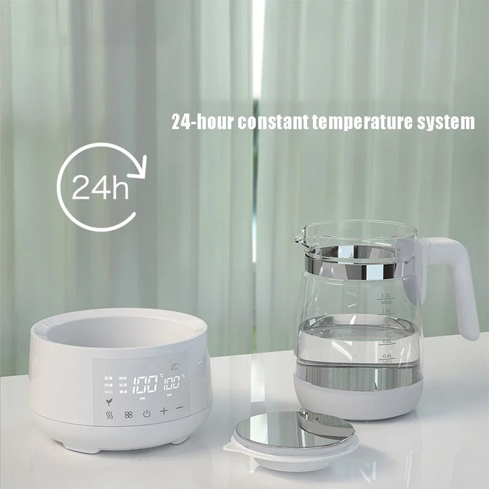 1.2L Smart Baby Kettle – 24H Thermostat Milk Warmer with Precise Temperature Control | 316L Stainless Steel