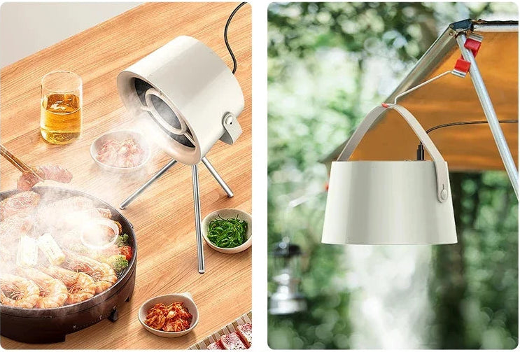 Portable Mini Kitchen Hood – Compact Exhaust Fan for Barbecue & Cooking Fumes
