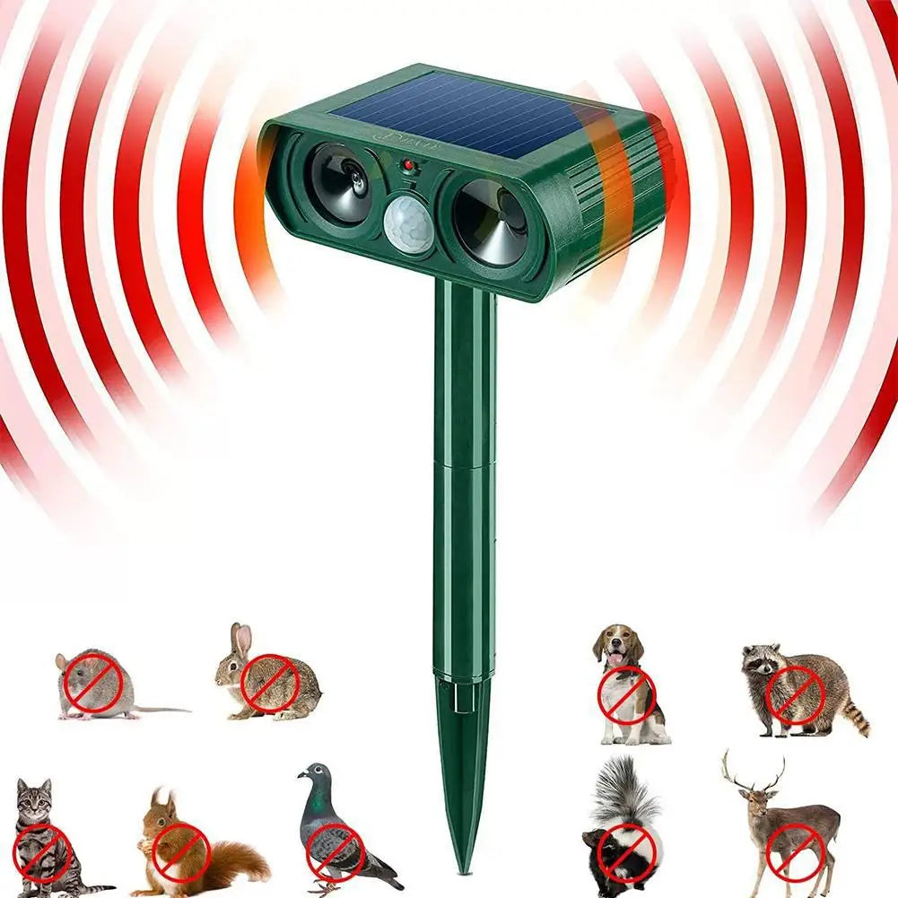 Solar Ultrasonic Animal Repeller