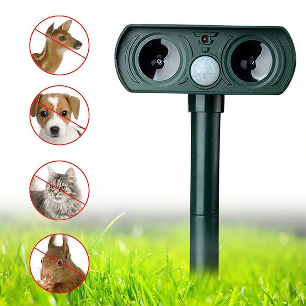 Solar Ultrasonic Animal Repeller
