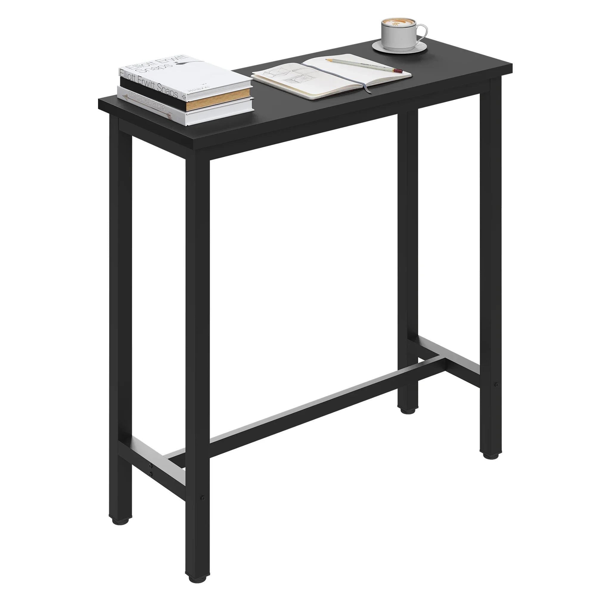 Black metal bar table | 40 x 100 x 100 cm