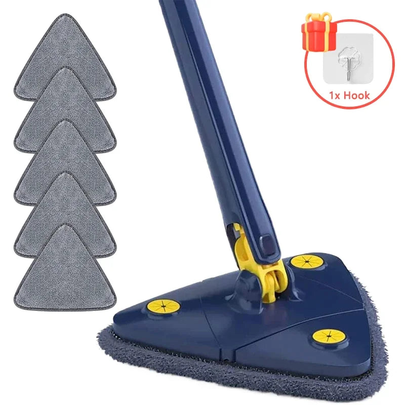 360° rotating triangular broom Powerful self-wringing