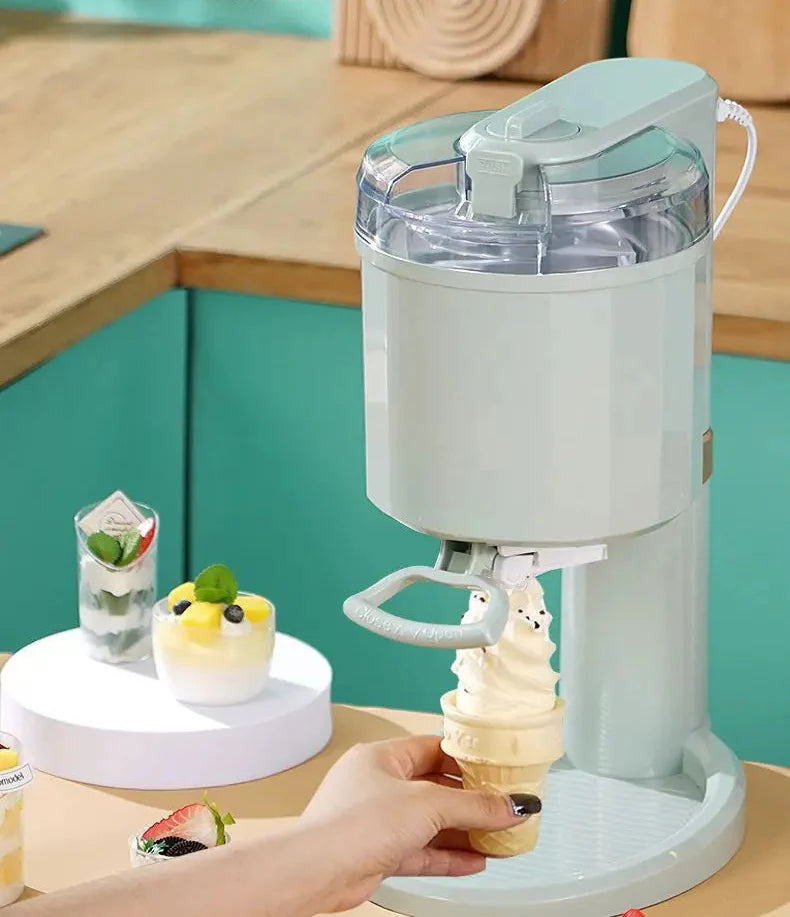 🍦 Machine à Glace à l’Italienne Automatique | 1L – Compacte, Rapide, Facile à Nettoyer