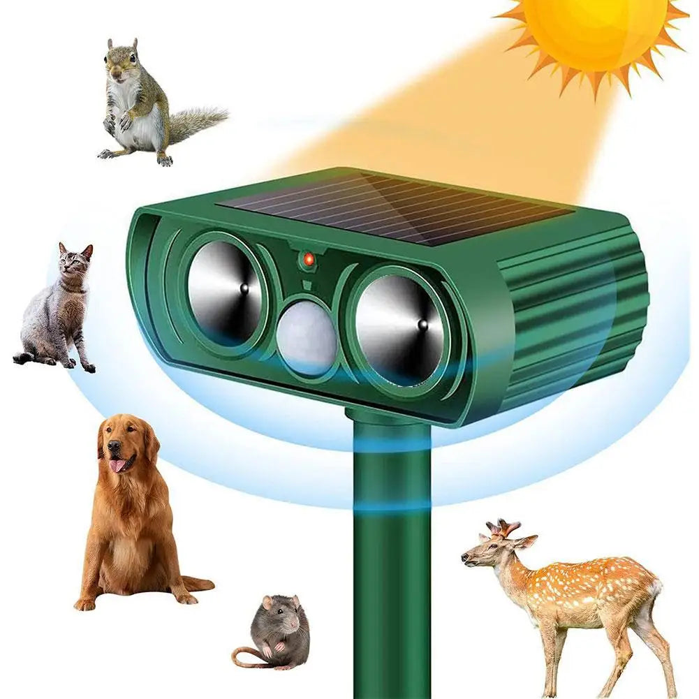 Solar Ultrasonic Animal Repeller