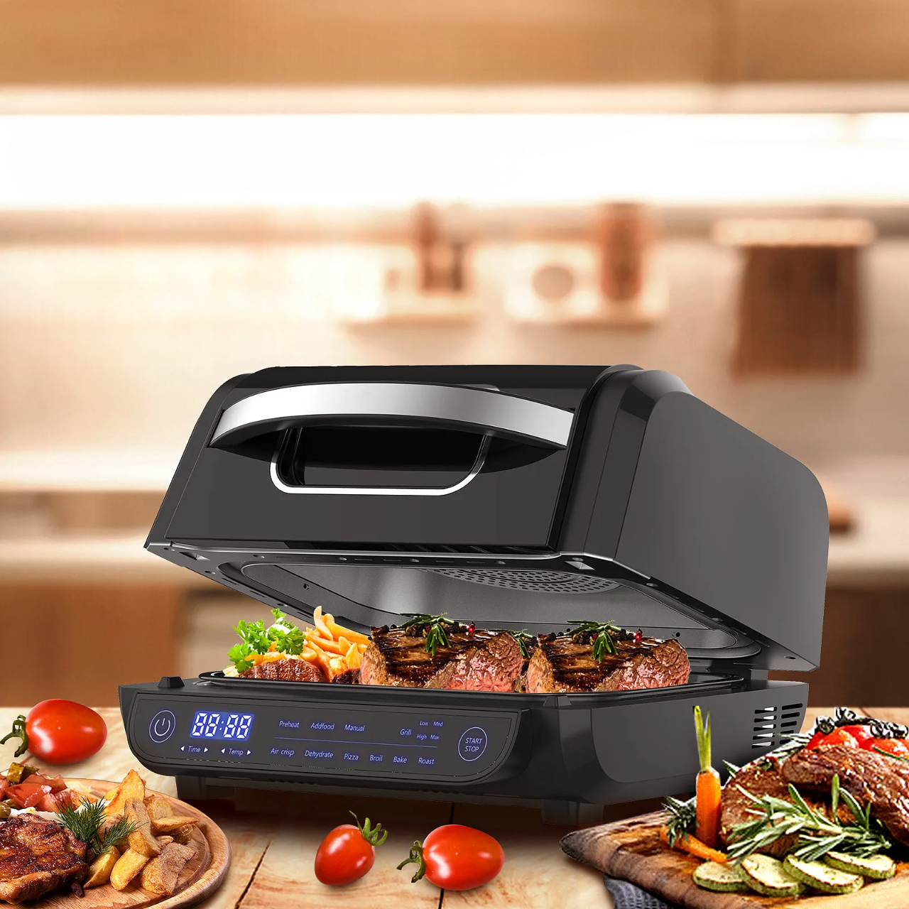 Friteuse à air tactile 8 en 1 | 6L